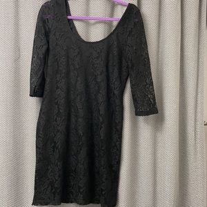 Lace black dress